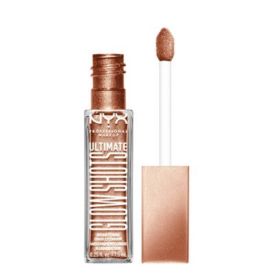NYX Professional Makeup Ultimate Glow Shots Vitamin C Infused Liquid Eyeshadow Golden Goji 0.25 fl oz - Imperfect Container