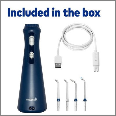 Waterpik Cordless Plus Rechargeable Water Flosser Blue - Imperfect Box