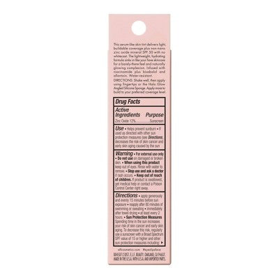 e.l.f. Halo Glow Skin Tint Light Coverage Foundation Mineral SPF 50 4 Light Neutral 1 fl oz - Imperfect Box