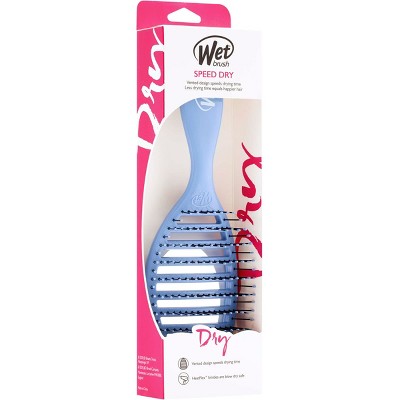 Wet Brush Speed Dry Detangler Hair Brush Solid Sky Blue - New