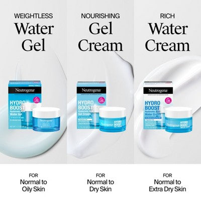 Neutrogena Hydro Boost Water Face Gel for Normal to Oily Skin 1.7oz - Imperfect Box