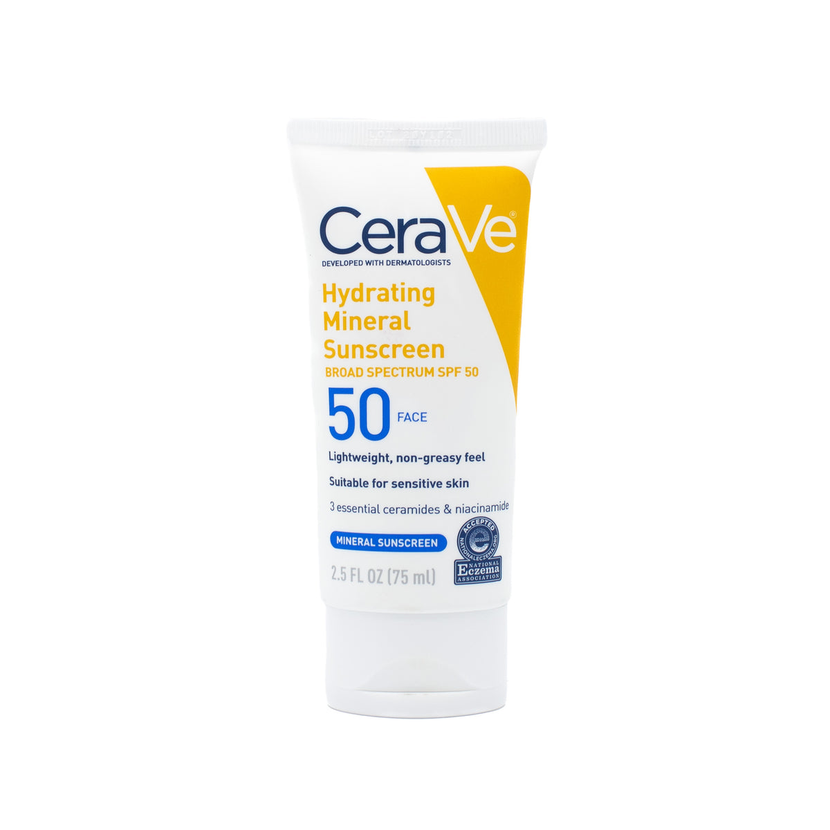 CeraVe Hydrating Mineral Sunscreen SPF50 Face 2.5oz - Imperfect Box
