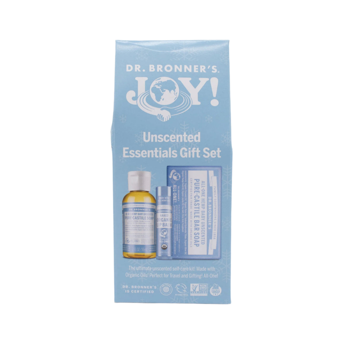 Dr. Bronner's Joy Unscented Essentials Gift Set - New