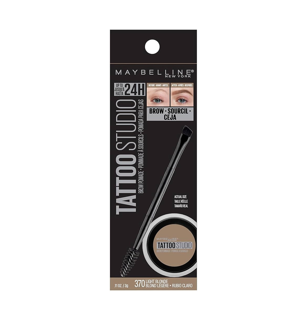 Maybelline Tattoo Studio Brow Pomade 372 Blonde .106oz - New