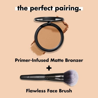 e.l.f. Primer-Infused Matte Bronzer Fresh Tan 0.35oz - New