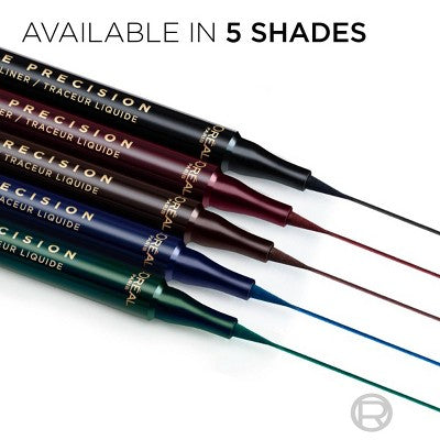 L'Oreal Paris Haute Precision Waterproof Felt Tip Liquid Eyeliner 30 Blue Suede 0.03 fl oz - Imperfect Box