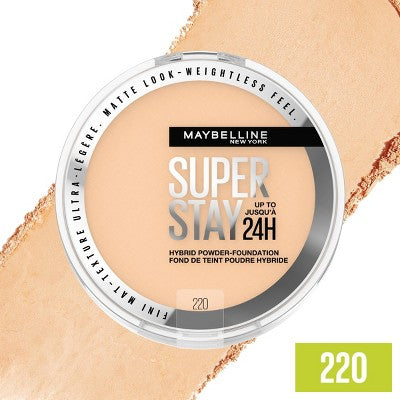 Maybelline Super Stay Matte 24HR Hybrid Pressed Powder Foundation 220 0.21oz - New