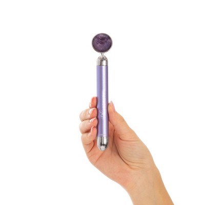 Plum Beauty Amethyst Vibrating Facial Massager - New