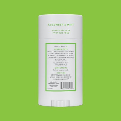 Native Solid Deodorant for Women & Men Cucumber & Mint  2.65oz - Imperfect Container