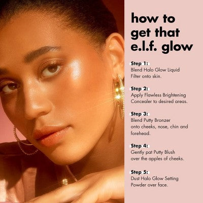 e.l.f. Halo Glow Liquid Filter Highlighter 8.5 Rich 1.06 fl oz - New
