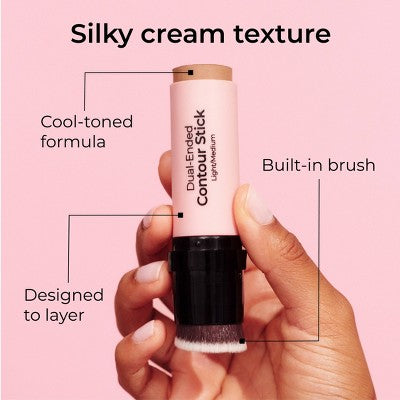 MCoBeauty Dual-Ended Contour Stick Medium/Dark 0.5oz - New