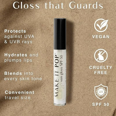 Black Girl Sunscreen Make It Pop Sun Gloss SPF 50 0.13 fl oz - Imperfect  Box