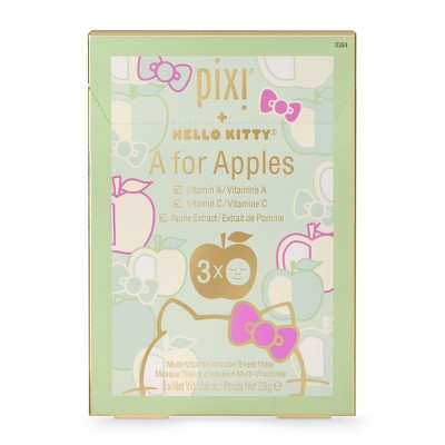 Pixi + Hello Kitty Sheet Multi-Vitamin Infusion Face Sheet Mask 3ct - Imperfect Box