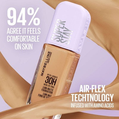 Maybelline Super Stay 30HR Wear Lumi-Matte Liquid Foundation 220 1 fl oz - Imperfect Container