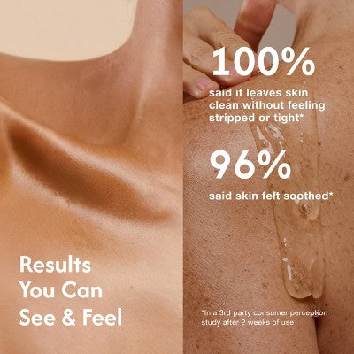 Ontu Hydrating Body Wash Cleansing Oil with Triple-Oil Complex 14oz - Imperfect Container