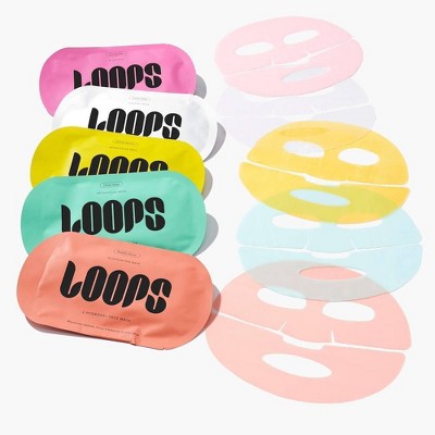 LOOPS Variety Pack Facial Mask 5ct/5.29oz - Imperfect Box
