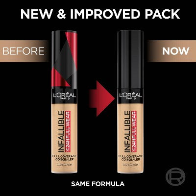 L'Oreal Paris Infallible Full Wear Concealer 380 Pecan 0.33 fl oz - Imperfect Container