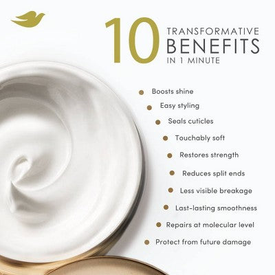 Dove Beauty Intensive Repair Therapy 10-in-1 Serum Hair Mask 9.2oz - Imperfect Container