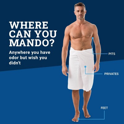 Mando Whole Body Men's Smooth Solid Deodorant Bourbon Leather 2.6oz - New
