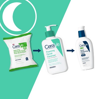 CeraVe Foaming Face Wash with Hyaluronic Acid and Niacinamide 8 fl oz - Imperfect Container