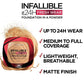 L'Oreal Paris Infallible Up to 24H Fresh Wear Foundation in a Powder 130 True Beige 0.31oz - New