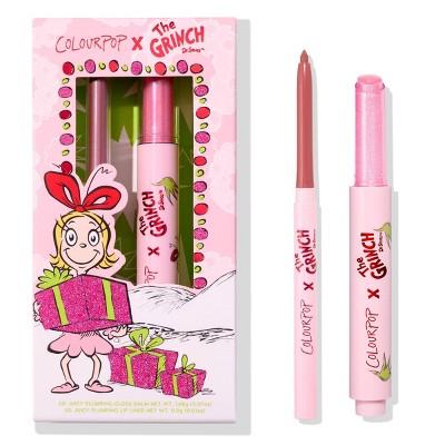 ColourPop x How the Grinch Stole Christmas Lip Liner and Balm Kit Pinky Who 0.6oz - Imperfect Box