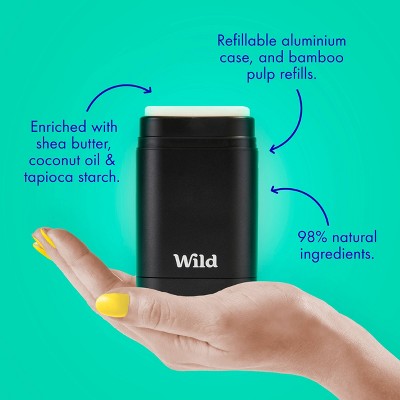 Wild Cosmetics Love Heart Case Deodorant Fresh Cotton & Sea Salt 1.4oz - Imperfect Box