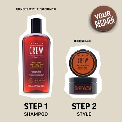 American Crew Men's Medium Hold and Low Shine Hair Defining Hair Gel Paste 3oz - Imperfect Container