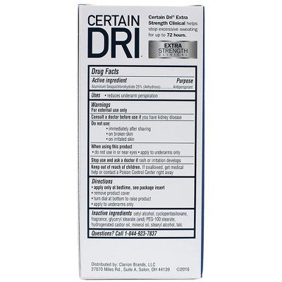 Certain Dri Extra Strength Solid Antiperspirants and Deodorant Powder Fresh 1.7 oz. - New