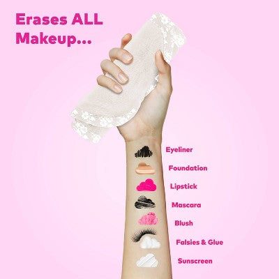 MakeUp Eraser Wifey Head Band/Wrist Guard/Wipe 3ct - New
