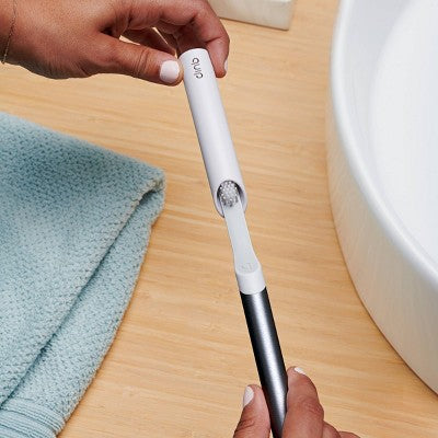 quip Sonic Electric Metal Toothbrush and Travel Case Slate - Imperfect Box