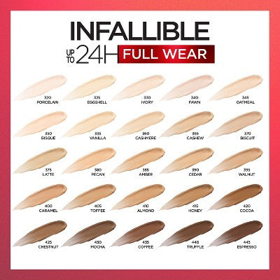 L'Oreal Paris Infallible Full Wear Concealer 380 Pecan 0.33 fl oz - Imperfect Container
