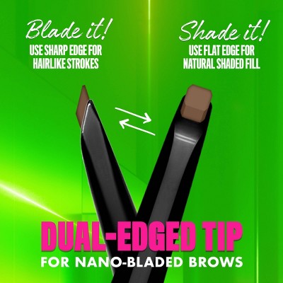 NYX Professional Makeup Brow Blade & Shade Nano Mechanical Brow Pencil Espresso 0.002oz - Imperfect Box