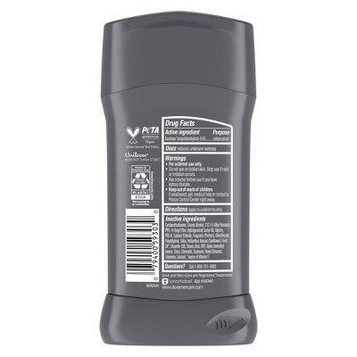 Dove Men+Care 72hr Antiperspirant & Deodorant Stick Stain Defense Clean 2.7oz/2ct - Missing Box