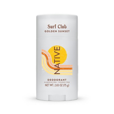 Native Limited Edition Surf Club Deodorant Golden Sunset 2.65 oz - Imperfect Container