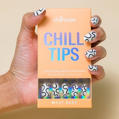 Chillhouse Chill Tips Press-On Fake Nails Wavy Baby 24ct - New