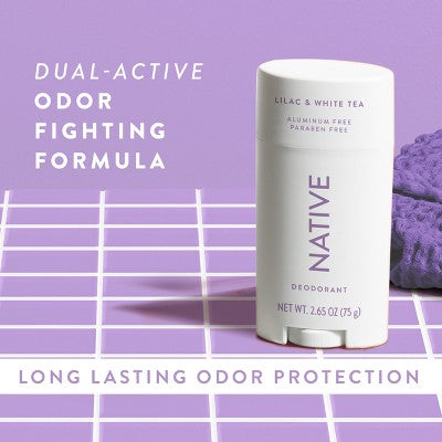 Native Solid Deodorant Lilac & White Tea 2.65oz - Imperfect Container