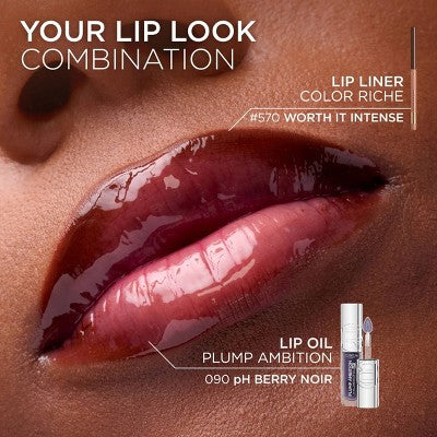 L'Oreal Paris Plump Ambition Hyaluron pH Lip Oil Plumping Lip Gloss 20 pH 0.16 fl oz - Imperfect Container