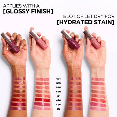 L'Oreal Paris Paradise Hyaluron Tint Lip Stain Serum 521 Bordeaux Please 0.16 fl oz - Imperfect Container