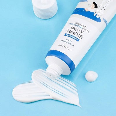 Round Lab Birch Juice Moisturizing UV Lock Korean Sunscreen SPF 45 50ml - Imperfect Box