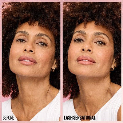 Maybelline Lash Waterproof Sensational Lengthening Mascara Blackest Black 0.32 fl oz - Imperfect Box