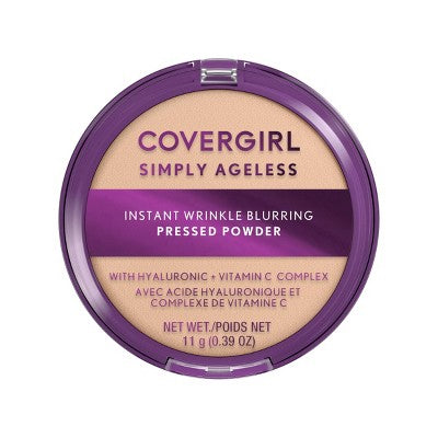 COVERGIRL Simply Ageless Instant Wrinkle Blurring Pressed Powder 200 Fair Ivory 0.39oz - New