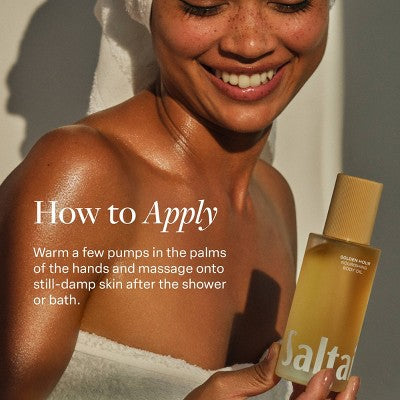 Saltair Nourishing Body Oil for Dewy and Glowing Skin Santal Bloom 4 fl oz - Small Amount Missing