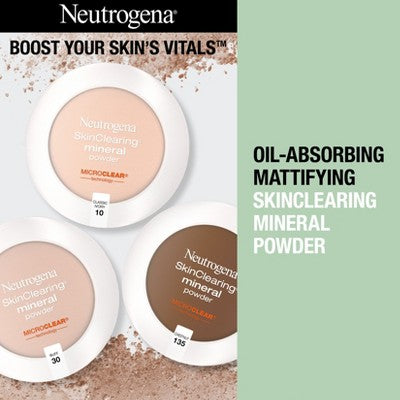 Neutrogena Skin Clearing Pressed Powder 50 Soft Beige 0.38oz - New