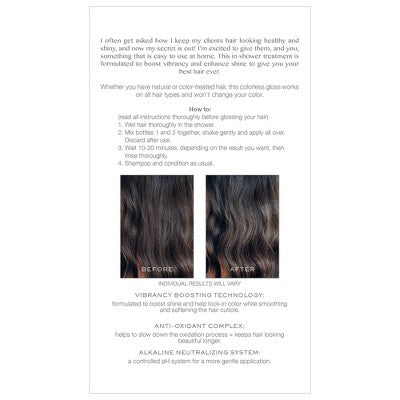 Kristin Ess Hair Gloss in Crystal Quartz for All Hair Colors - Semi Permanent Dye + Toner 4 fl oz - Imperfect Box