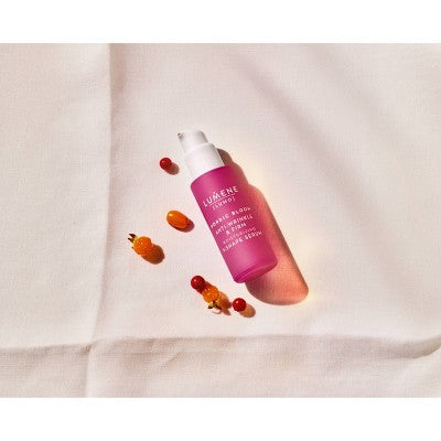 Lumene Nordic Bloom Anti-Wrinkle Firm Face Moisturizing Serum 1 fl oz - Imperfect Box
