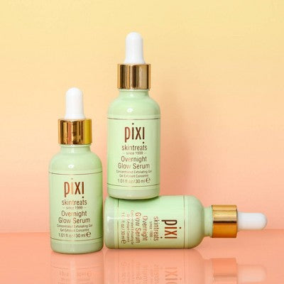 Pixi skintreats Overnight Glow Serum Concentrated Exfoliating Gel 1 fl oz - Imperfect Box