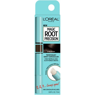 L'Oreal Paris Magic Root Precision Temporary Gray Concealer Dark Brown 0.05 fl oz - Imperfect Box