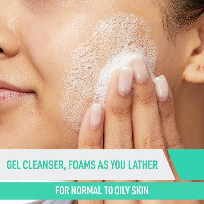 CeraVe Foaming Face Wash with Hyaluronic Acid and Niacinamide 12 fl oz - Imperfect Container