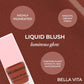 MCoBeauty Liquid Blush Luminous Glow Bella Vita/Dusty Rose 0.5 fl oz - Imperfect Box